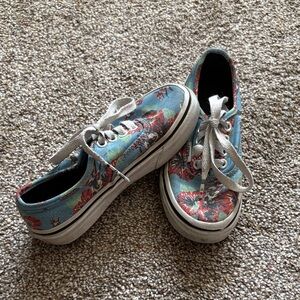 Vans Kids Floral Blue Sneakers